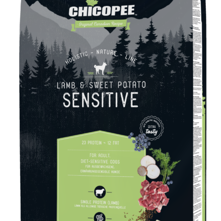 Chicopee Holistic Nature Line Sensitive Adult Lam & sød kartoffel 12 kg.