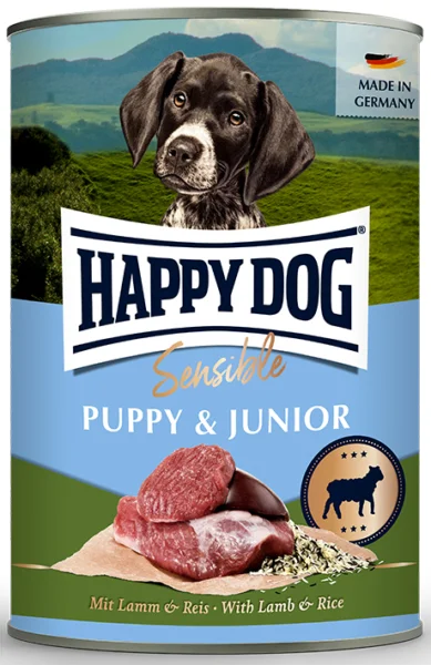Happy Dog vådfoder Puppy & Junior Lam 400 g.