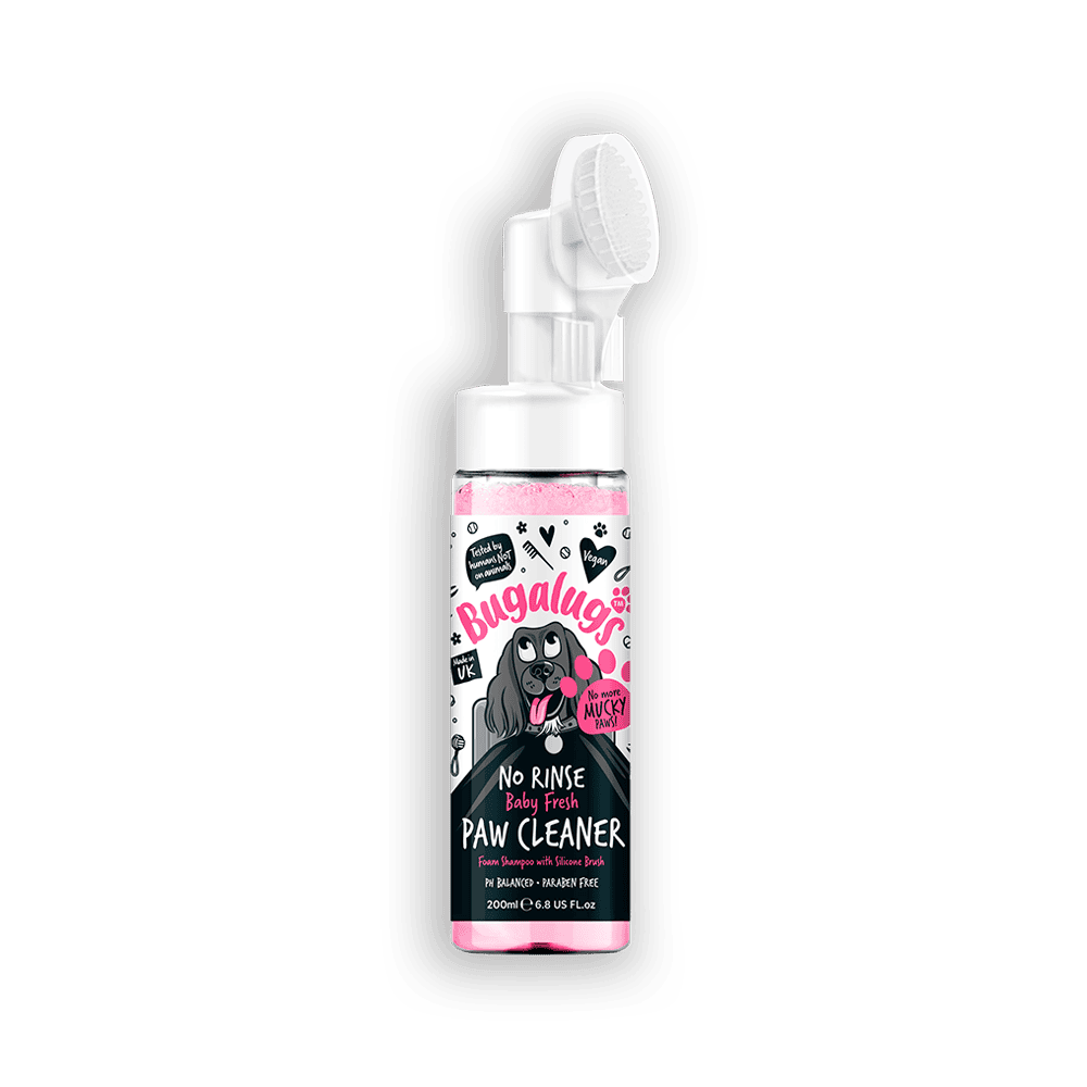 Bugalugs Baby Fresh No Rinse Paw Cleaner for Dogs & Cats, 200 ml.