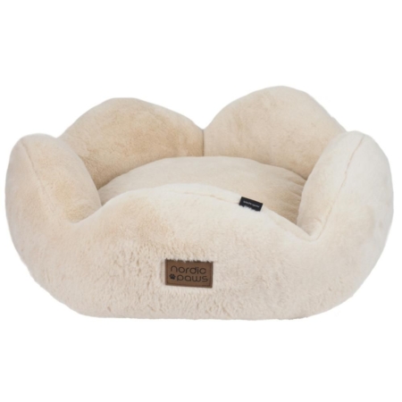 Nordic Paws Flora plys hundeseng Beige
