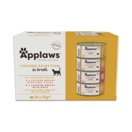 Applaws multipack Kylling bouillon 24x70 g.