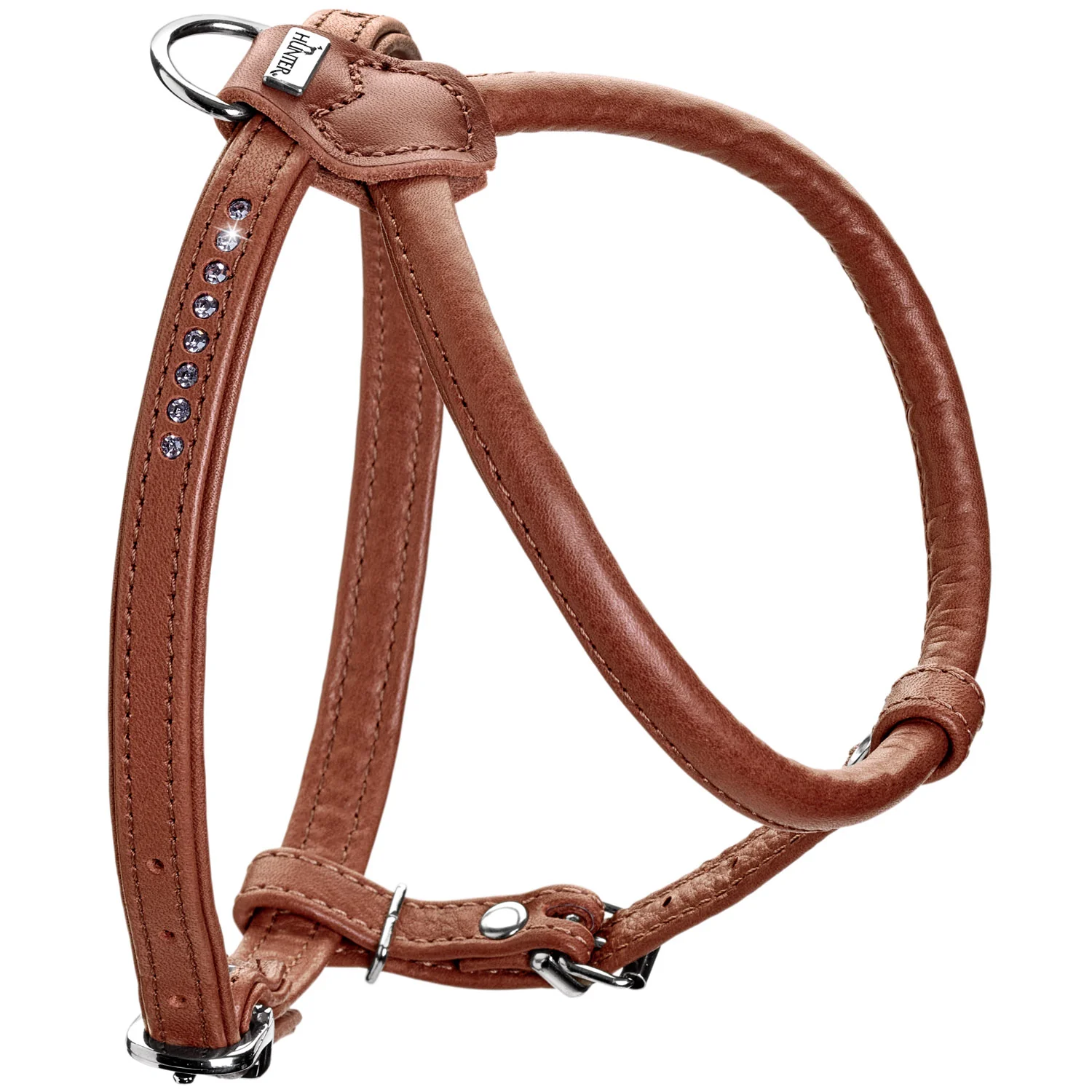Hunter læder sele Round & soft Canadian Up
