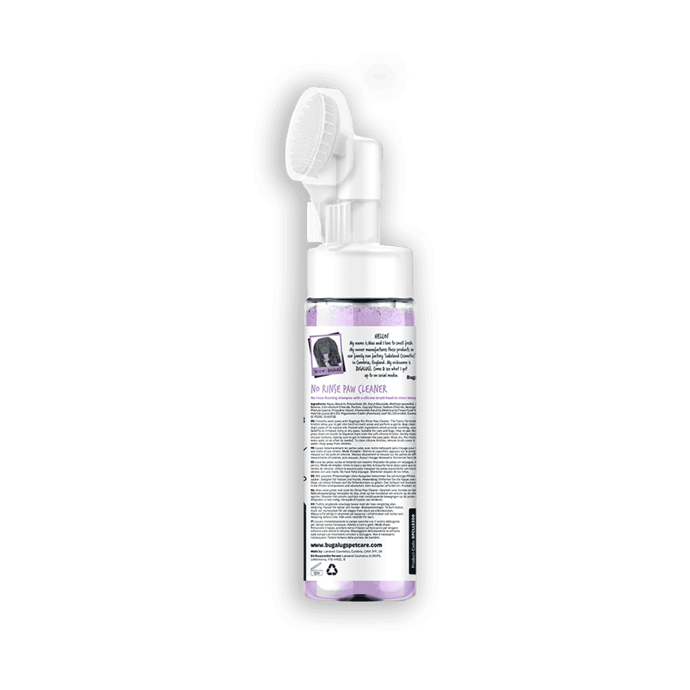 Bugalugs Lavender & Chamomile No Rinse Paw Cleaner for Dogs & Cats 200 ml. - Billede 2