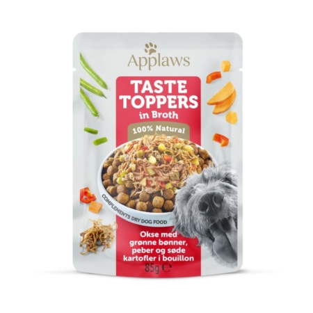 Applaws Taste Toppers Okse sovs til hund 85 g.