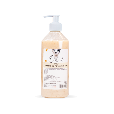 Oil'it Duo Lakseolie og Fårefedt med Tang 500 ml.