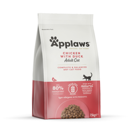 Applaws Kylling & And tørfoder 7,5 kg. til kat