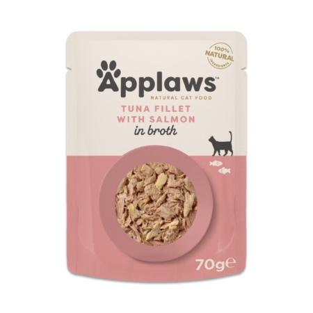 Applaws vådfoder Tun med Laks 70 g.