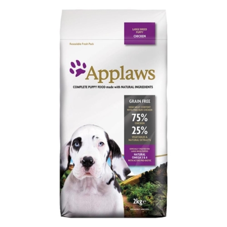 Applaws Kylling tørfoder til hvalp Large Breed 2 kg.