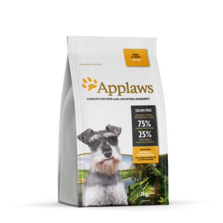 Applaws hundefoder Kylling til Senior hund 2 kg.