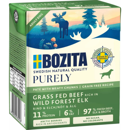Bozita Purely Pate Adult Dog Elg 370 g.