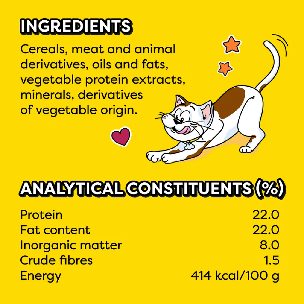 Dreamies Shake-ups Multivitamin Seafood 55 g.