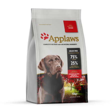 Applaws Kylling tørfoder til hund Large Breed 15 kg.