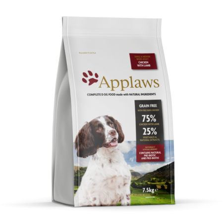Applaws hundefoder Kylling & Lam 7,5 kg. til S/M hund