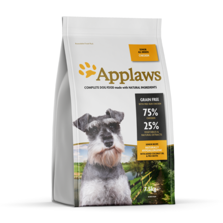 Applaws hundefoder Kylling til Senior hund 7,5 kg.
