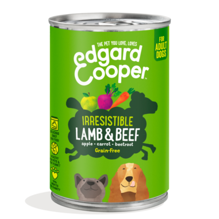 Edgard & Cooper vådfoder Lam & Okse Adult 400 g.