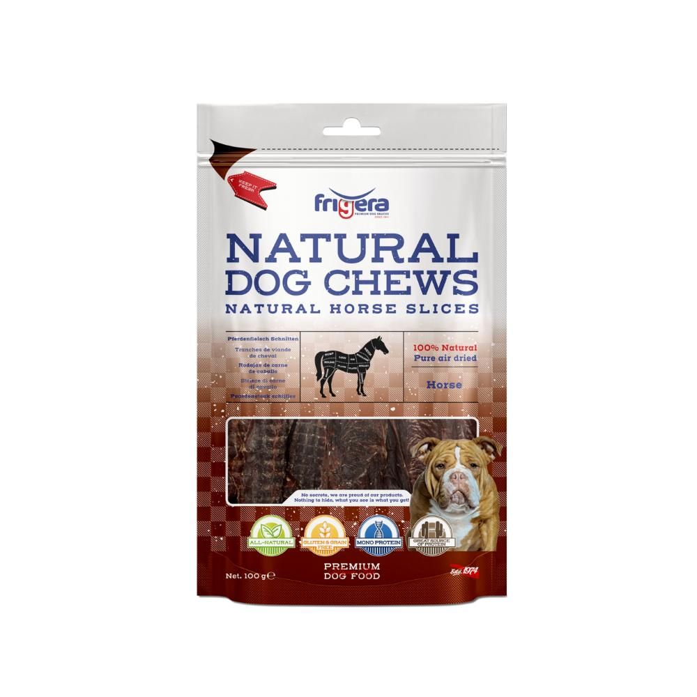 Frigera Natural Dog Chews Hestestykker 100 g.