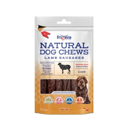 Frigera Natural Dog Chews Lammepølser 12 cm. 5 stk.