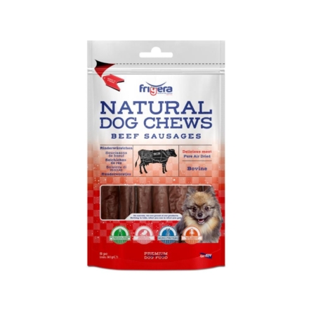 Frigera Natural Dog Chews Oksepølser 12 cm. 5 stk.