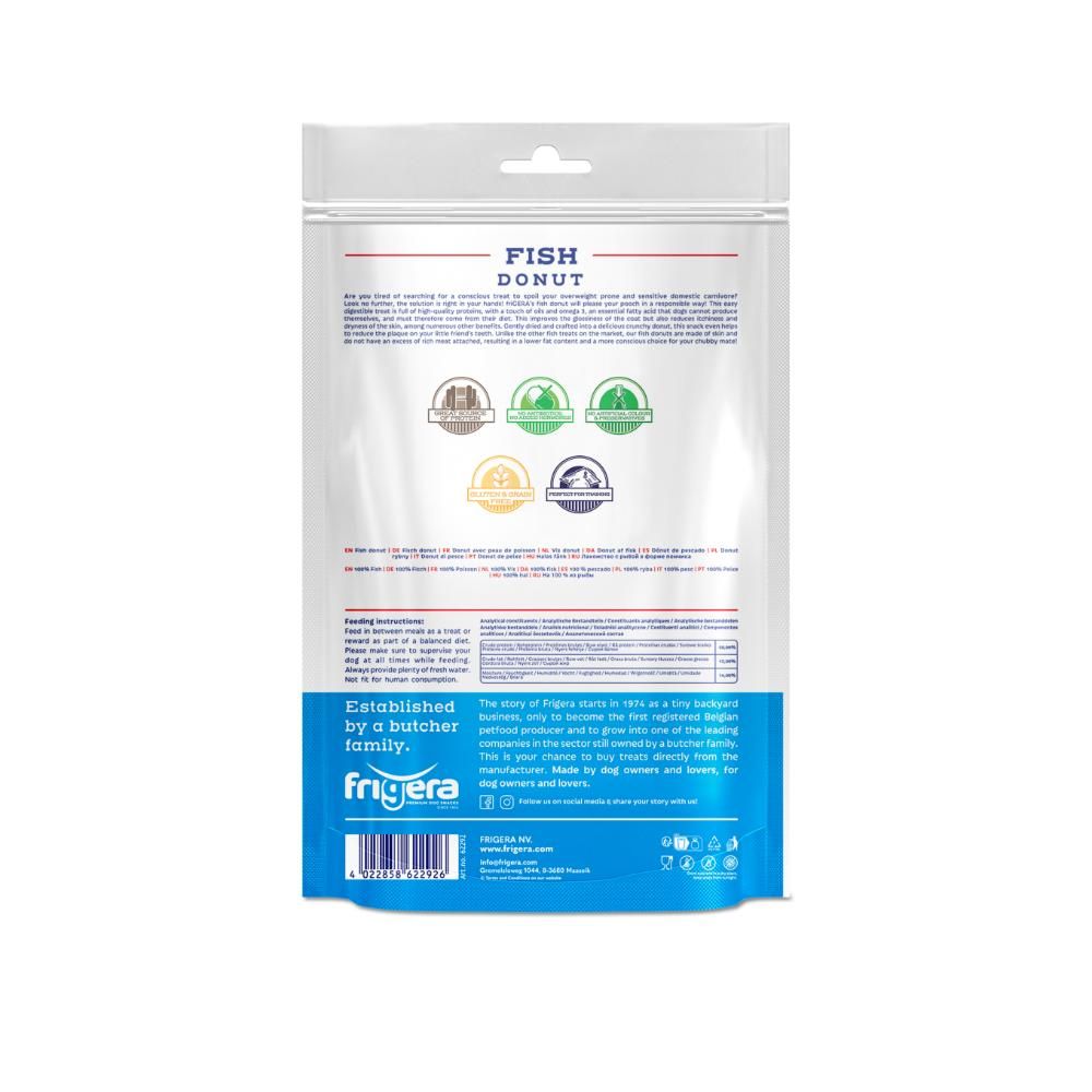 Frigera Natural Dog Chews Fiskedonut 2 stk. 110 g.