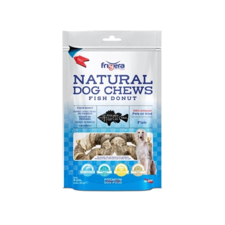 Frigera Natural Dog Chews Fiskedonut 2 stk. 110 g.