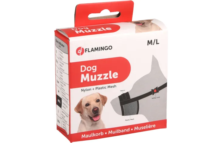 Flamingo mundkurv m/net sort. - Muzzle soft. - Billede 2