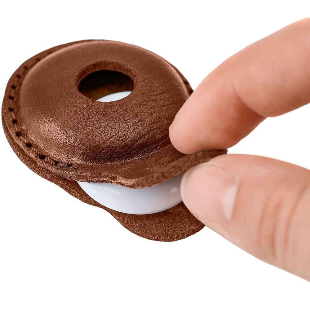Hunter Viborg Apple Air Tag holder Cognac