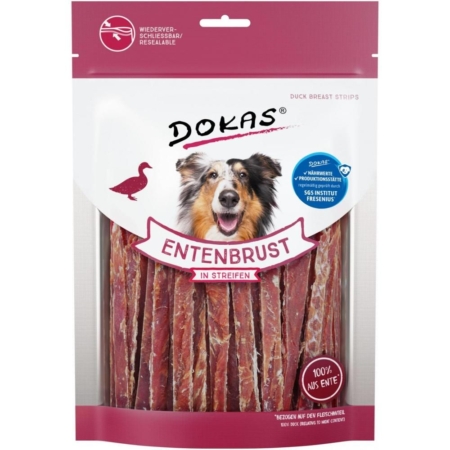 Dokas Andebryststrimler 250 g.