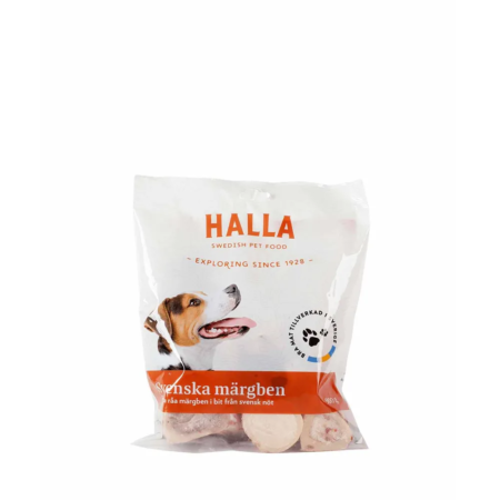 Halla frysetørret marvben Svensk okse 900 g.