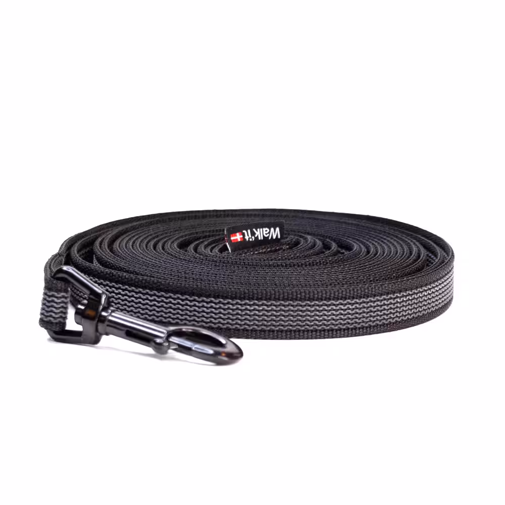 Walk'it Anti-slip Sporline u/håndtag L Sort 20 mm./5 M.
