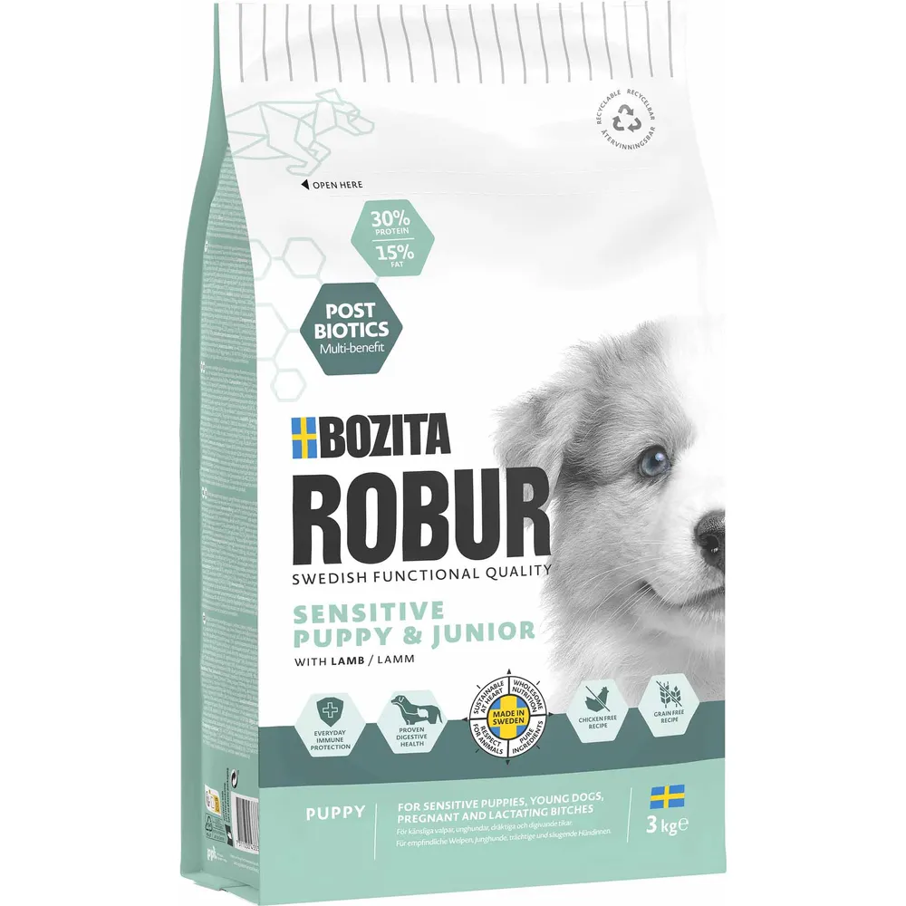 Bozita Robur Sensitive Grain Free Puppy 3 kg.