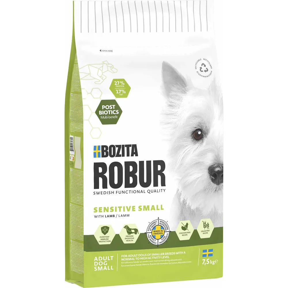 Bozita Robur Adult Small Breed Sensitive 7,5 kg.