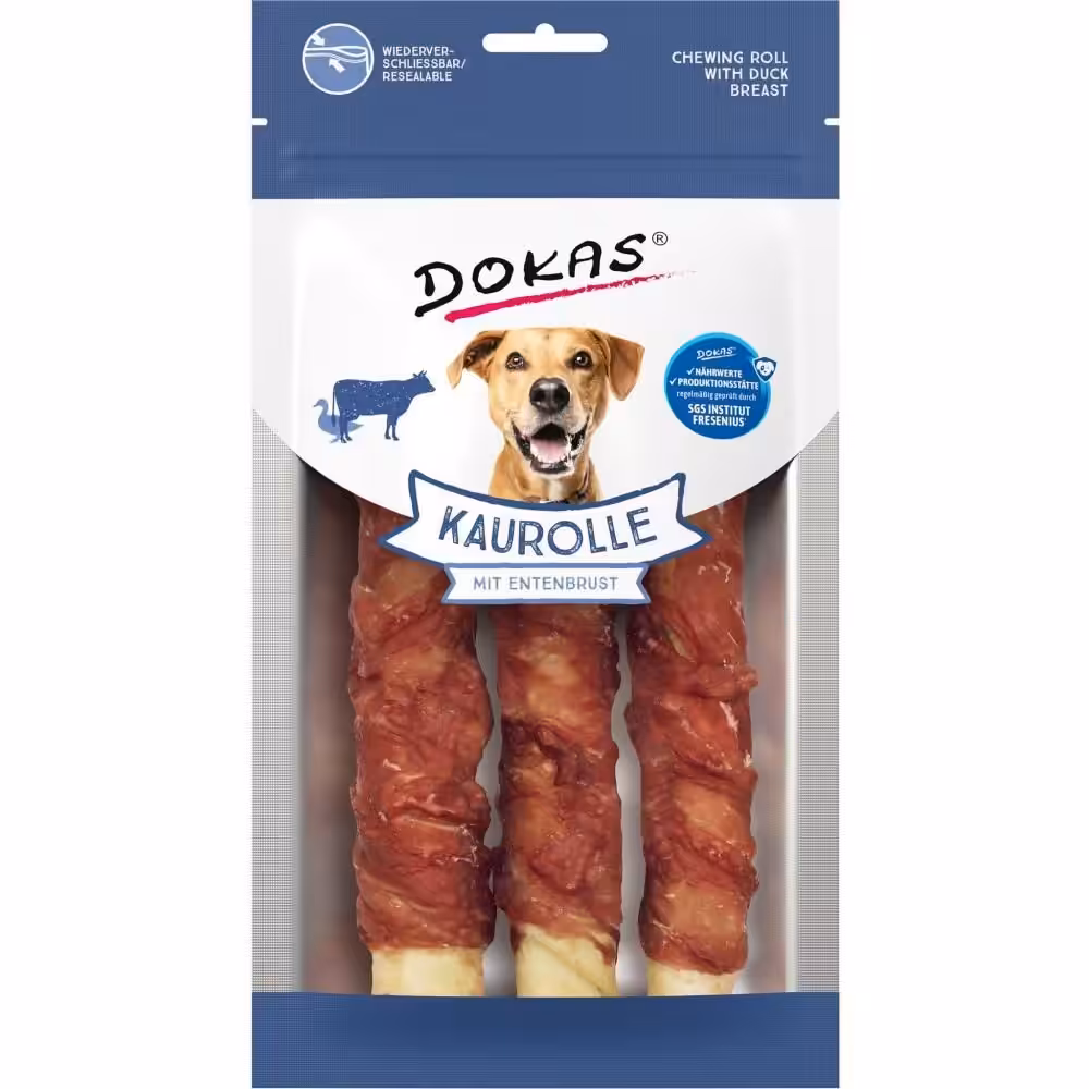 Dokas Tyggerulle med andebryst 150 g.