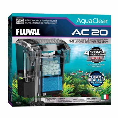 Fluval Aquaclear AC 20 Hang-on Filter 379 L/H 18-76L.