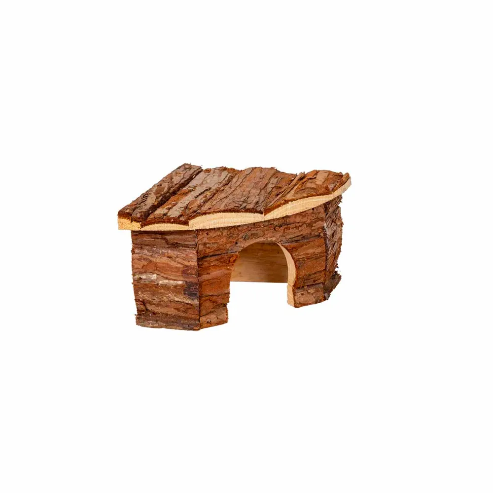 Ozami Naturligt hjørnehus i træ, 22x10x15 cm.