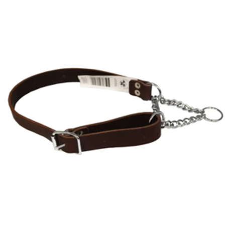 Alac Halvkvæler Læder Mørkebrun Justerbar