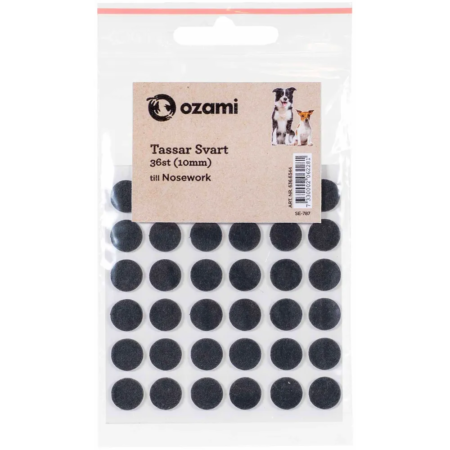 Ozami Nosework Paws Black 36 stk.