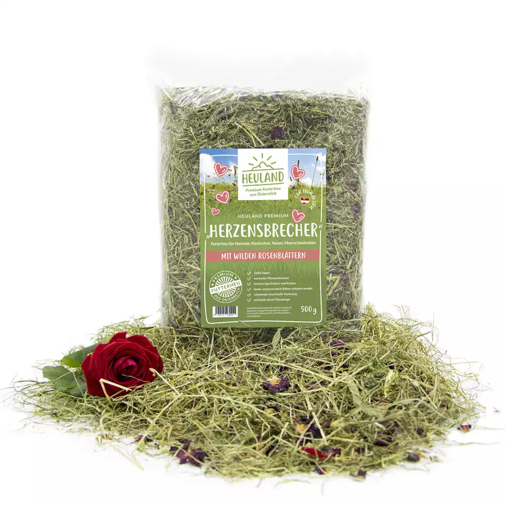 Heuland alpehø med vilde rosenblade 500 g.