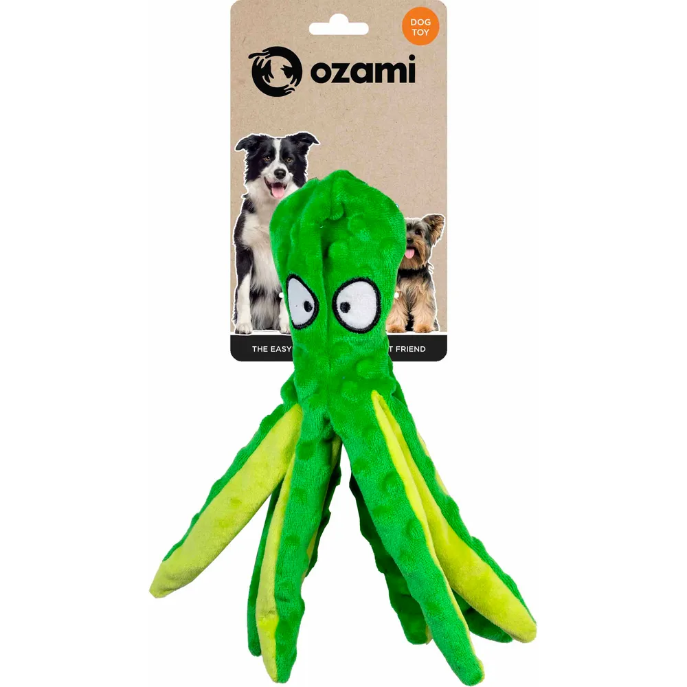 Ozami Knasende Blæksprutte grøn 33 cm.