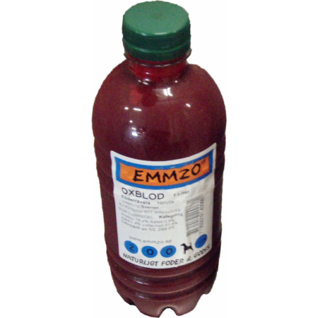 Emmzo frysetørret okseblod 1 Liter