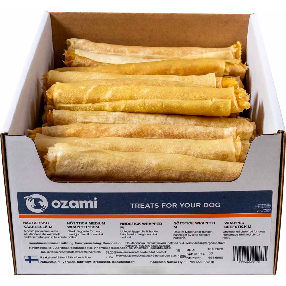 Ozami Beefstick wrapped Medium 20 cm.