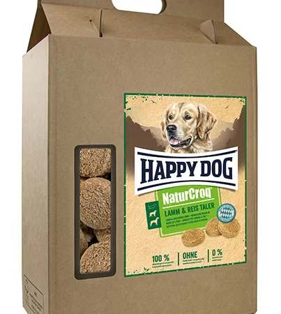 Happy Dog Hundekiks Naturcroq Lam og Ris 5 kg.