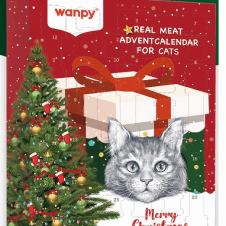 Wanpy julekalender til kat 100g.