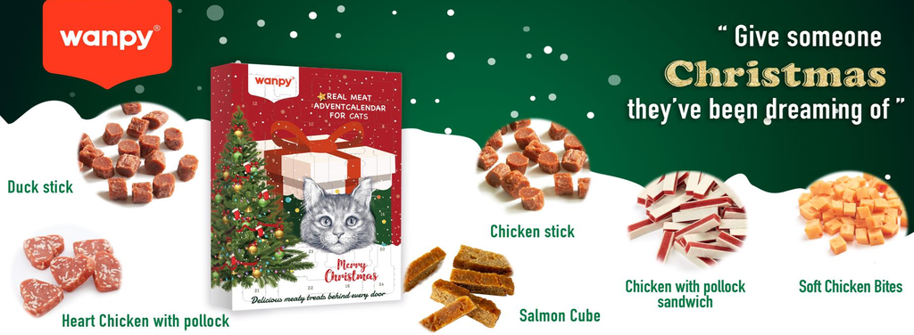 Wanpy julekalender til kat 100g. - Billede 2