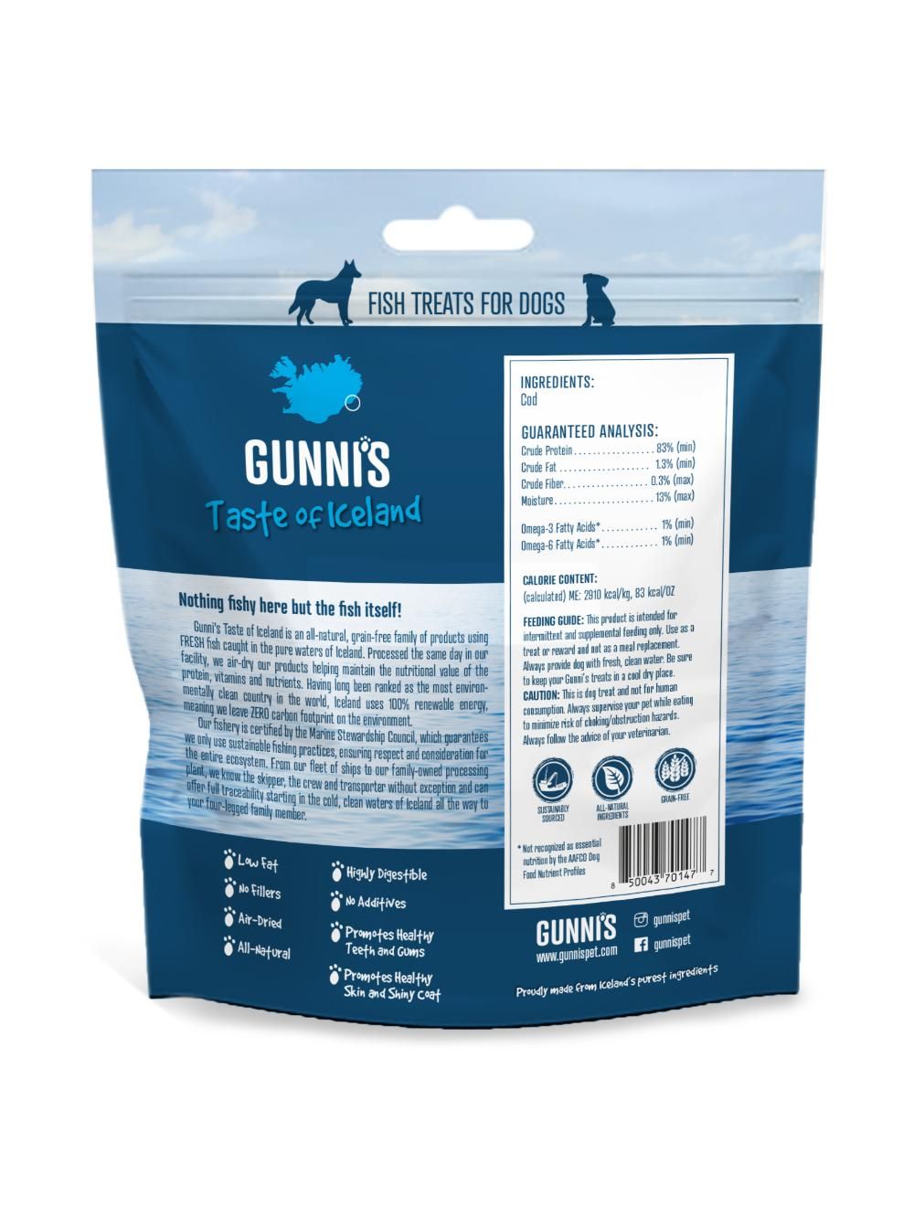 Gunnis Vafler Torsk 71g.