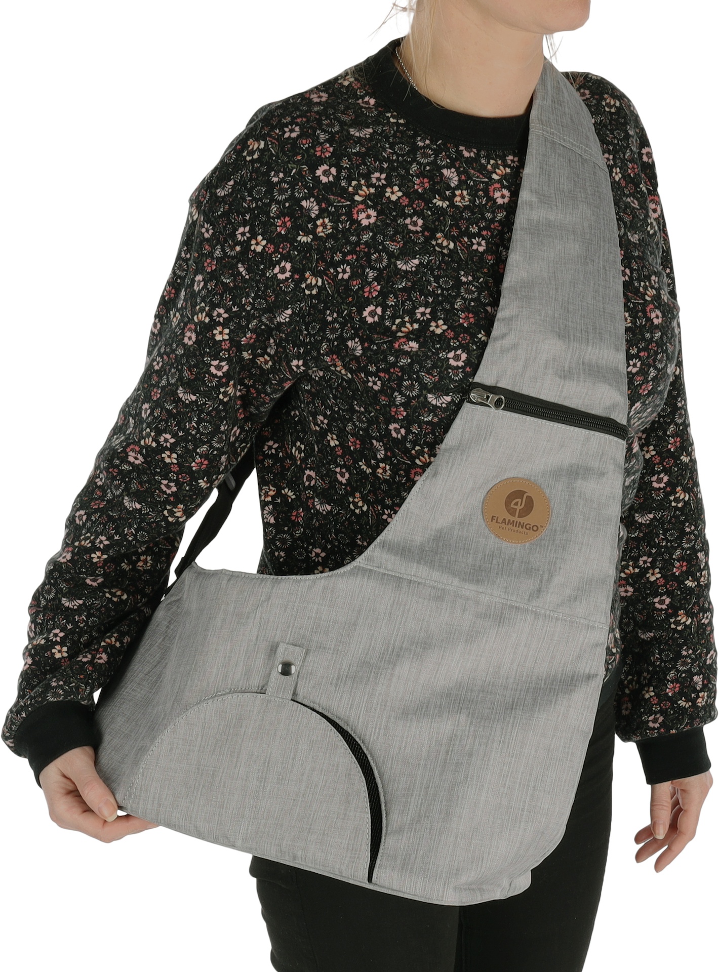 Flamingo Sling Carrier Kanga Grey 44x20x20 cm.