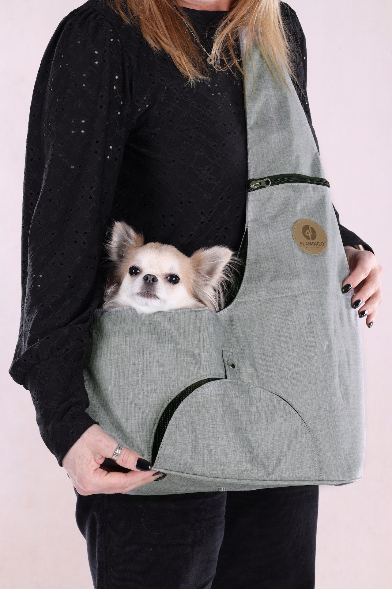 Flamingo Sling Carrier Kanga Grey 44x20x20 cm.