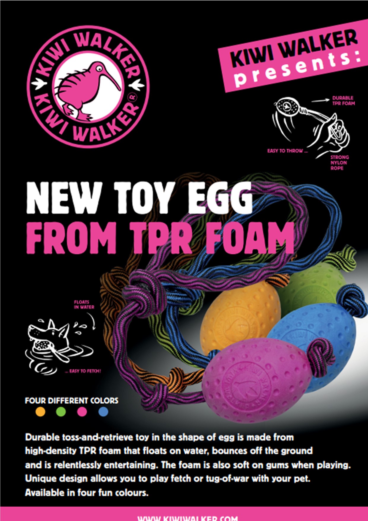 Kiwi Walker - Let's play EGG - MAXI - gul / orange - Billede 3