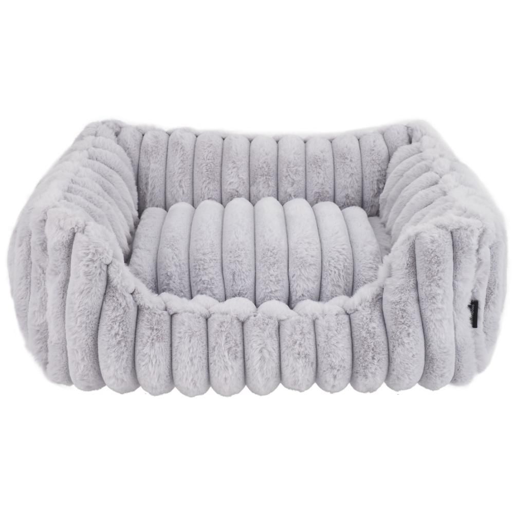 Nordic Paws Ripple Square Hundeseng Small, Grå