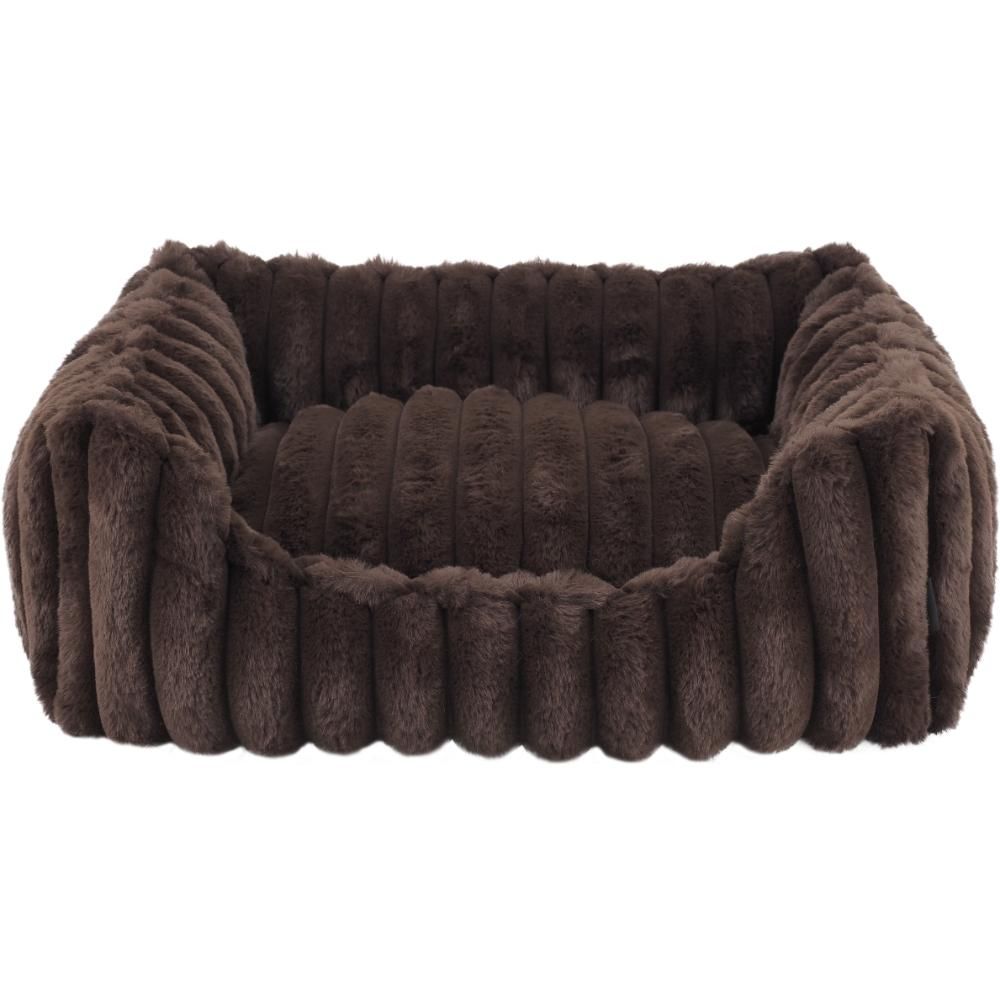Nordic Paws Ripple Square Hundeseng Medium, Brun