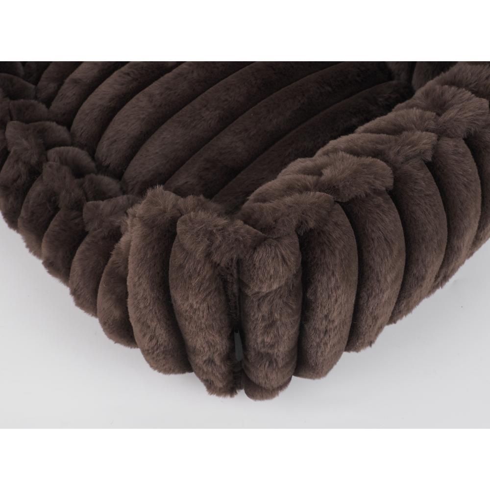 Nordic Paws Ripple Square Hundeseng Medium, Brun